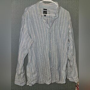 Gap Mens Long Sleeve Button Up Dress Shirt Size Xl